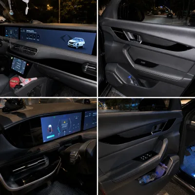 Togg T10X Piano Black Parlak Siyah Maun Kaplama Full Set (Ön Göğüs ve 4 Kapı)
