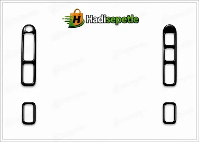 Peugeot 207 2006-2014 Kapı  Cam Açma Yerleri Piano Black Parlak Siyah Maun Kaplama