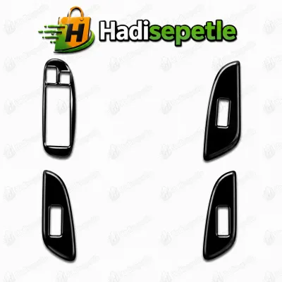 Nissan Sunny Almera 2003-2008 Kapı  Cam Açma Yerleri Piano Black Parlak Siyah Maun Kaplama