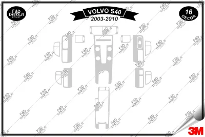 Volvo S40 2008 full set maun kaplama