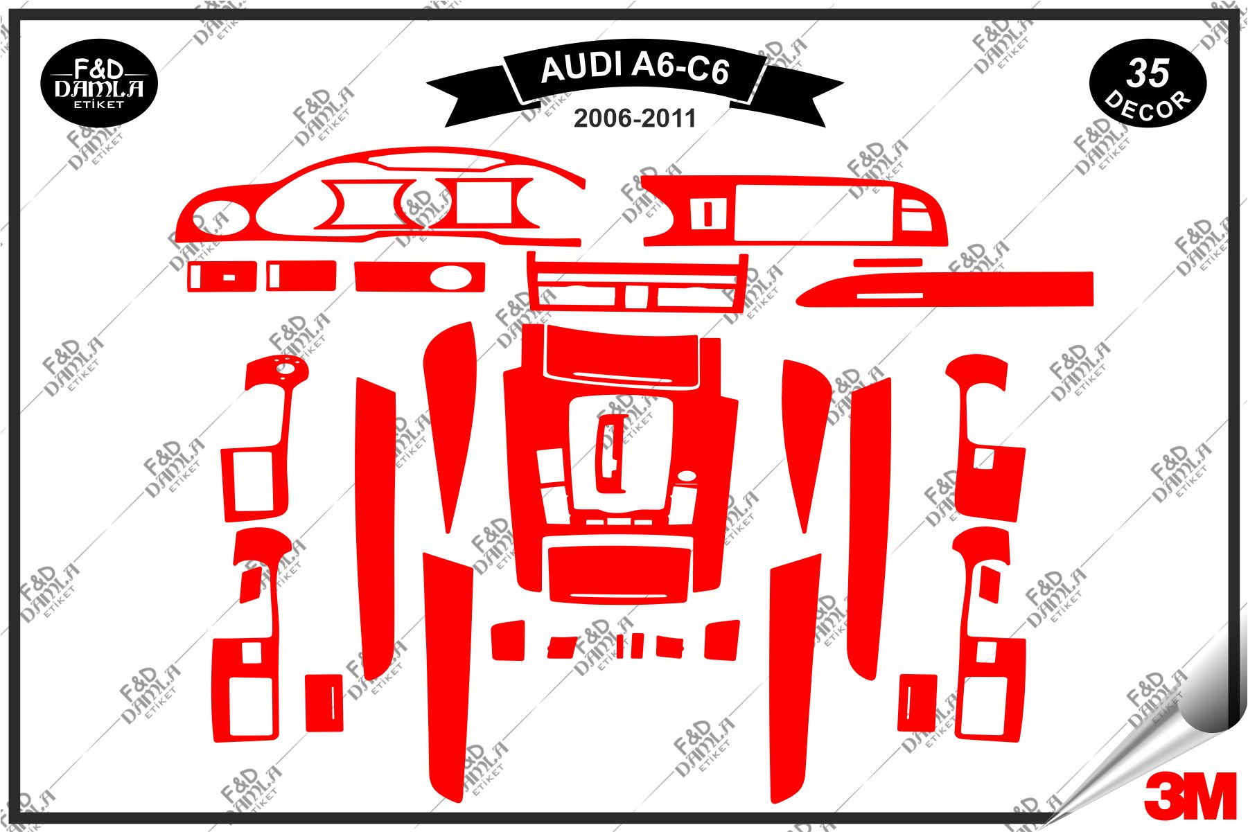 Audi A6 C6 Full Set Maun Kaplama