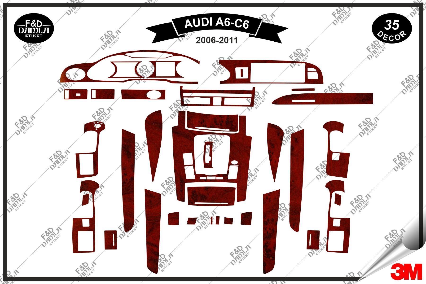 Audi A6 C6 Full Set Maun Kaplama