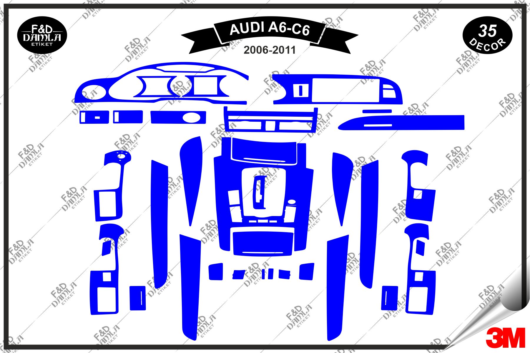 Audi A6 C6 Full Set Maun Kaplama