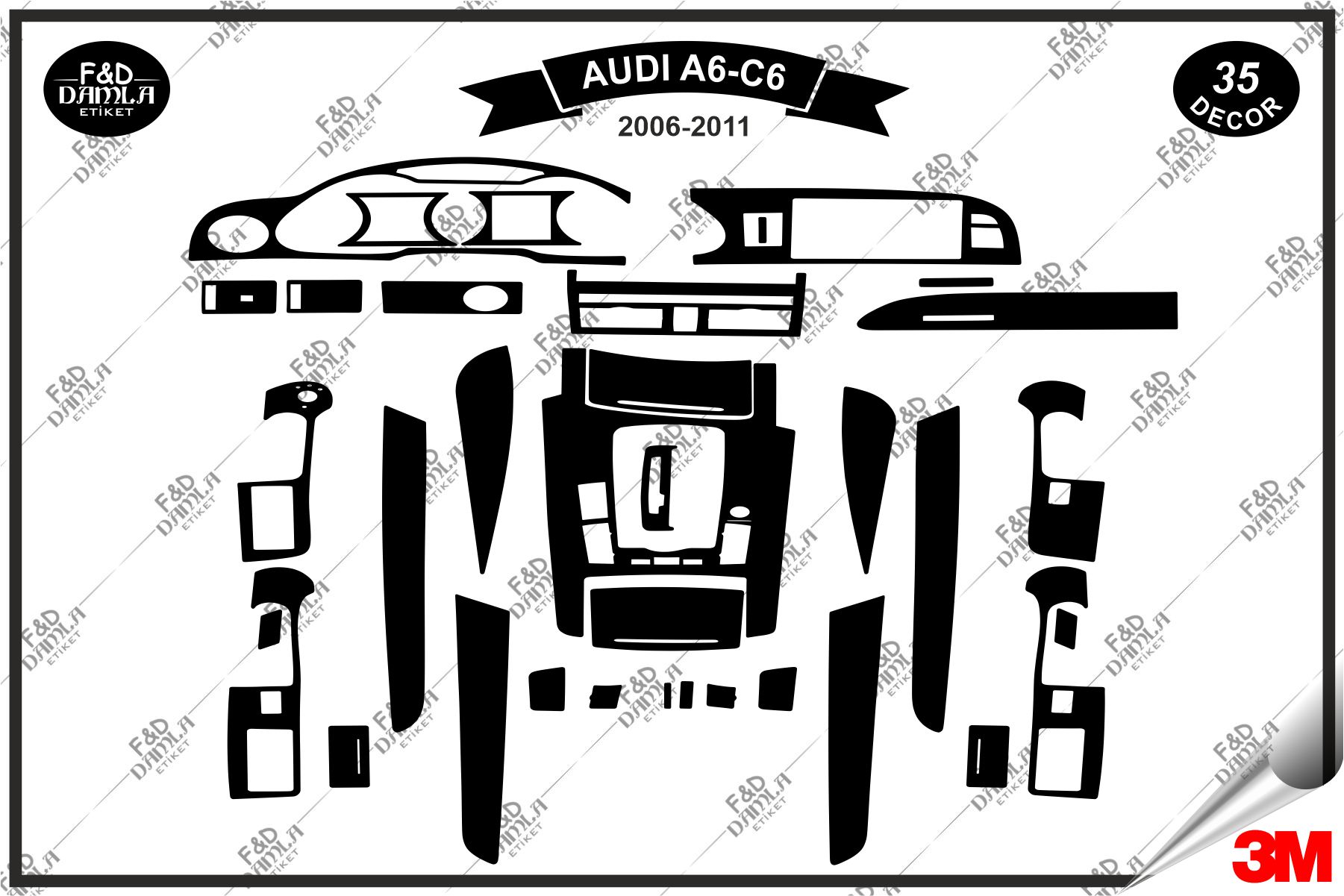 Audi A6 C6 Full Set Maun Kaplama