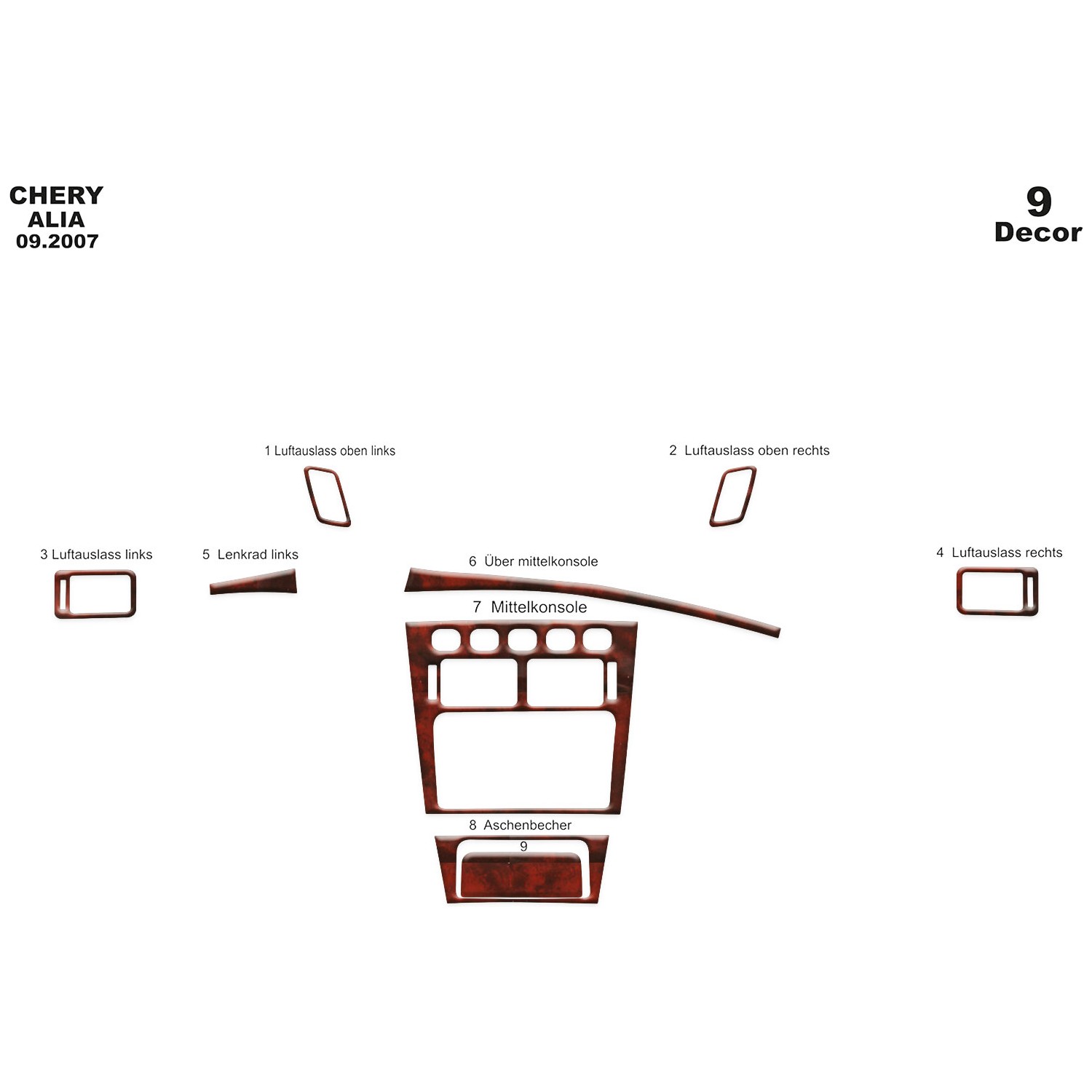 Chery Alia Torpido Kaplama 9 2007 2015
