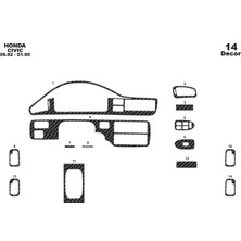 Honda Civic Torpido Kaplama 14 1992 1995
