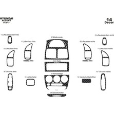 Hyundai Accent Torpido Kaplama 14 2001 2005