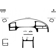 Hyundai Elantra Torpido Kaplama 8 2000 2004