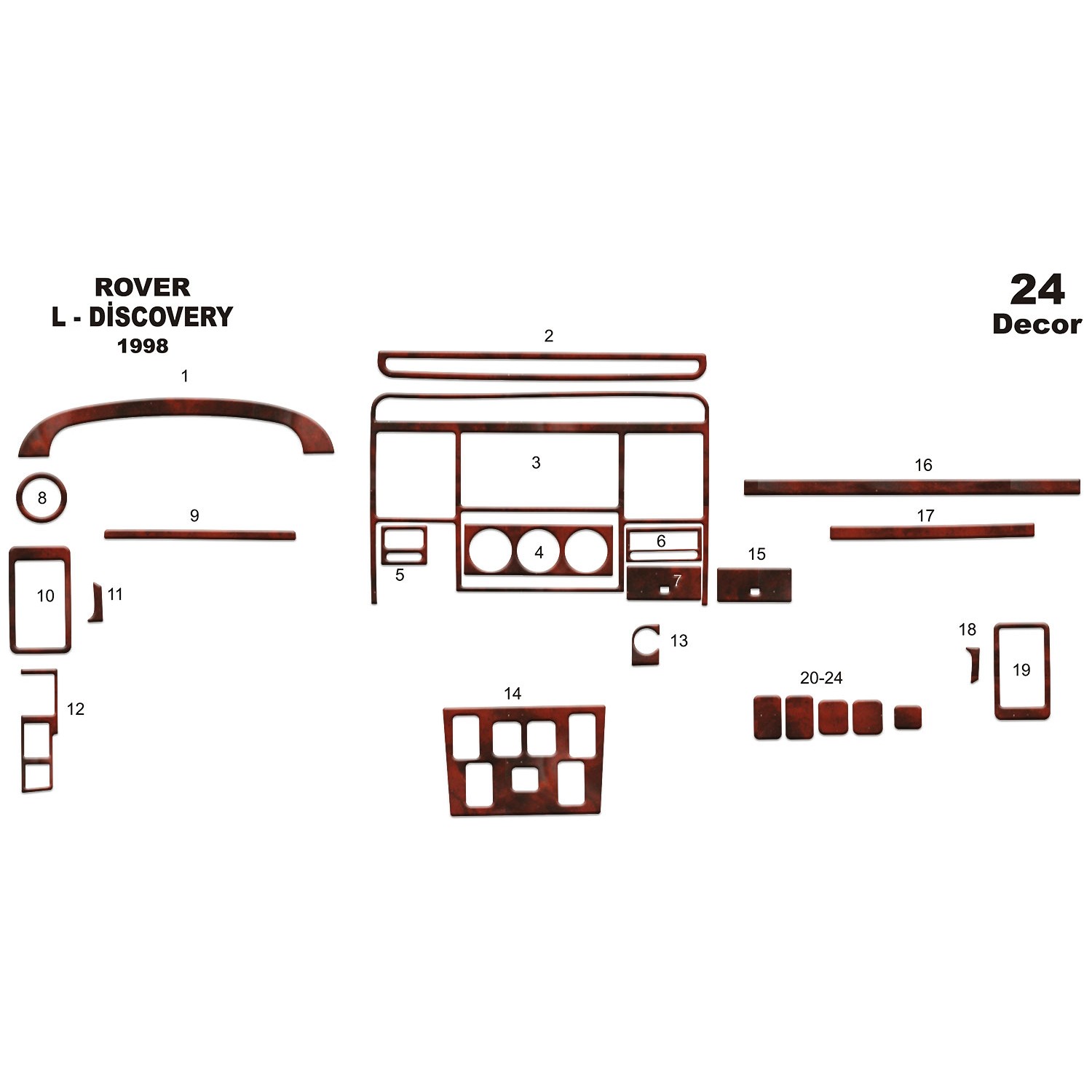 Land Rover Discovery Torpido Kaplama 24 1998 2004