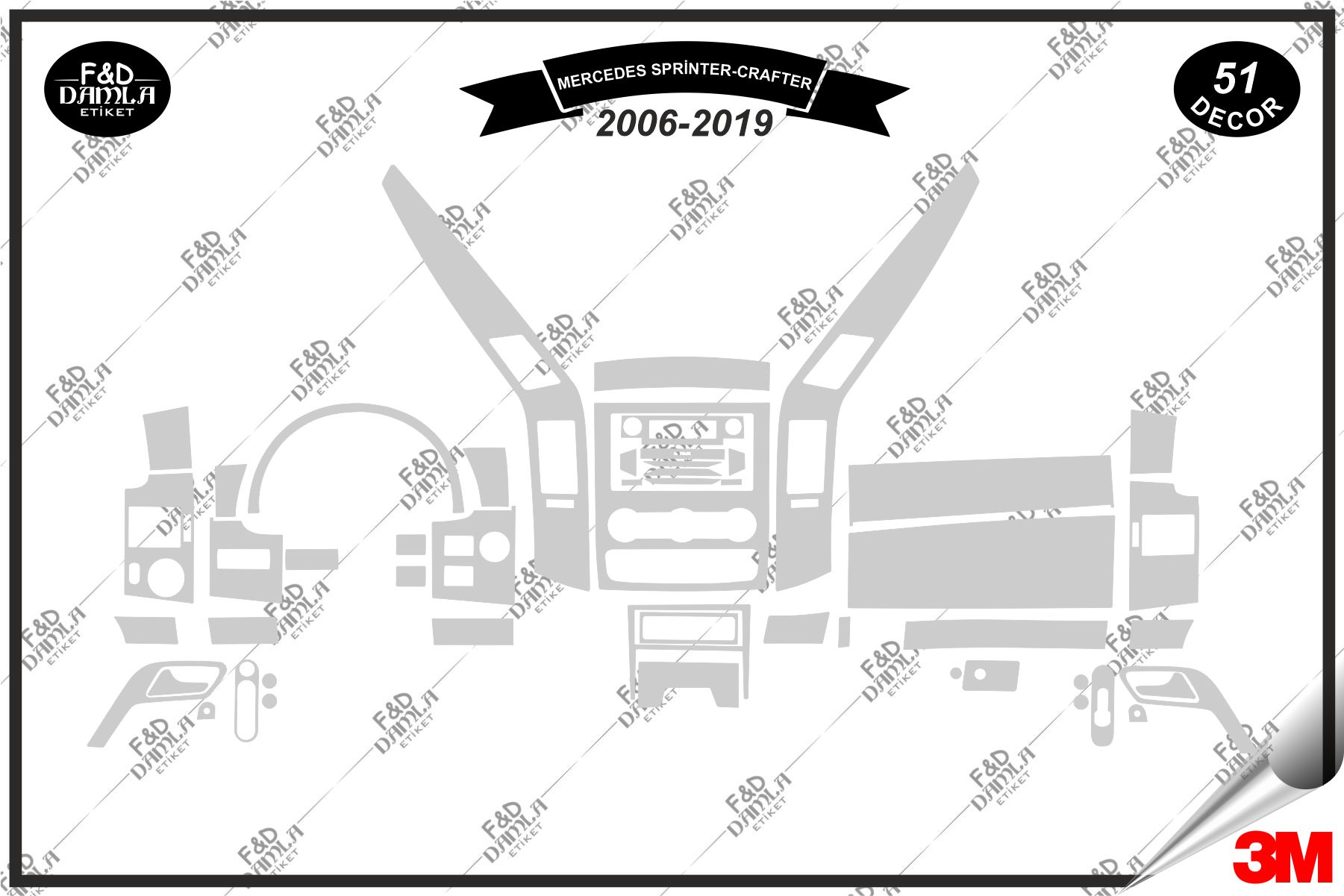 Mercedes Sprinter Grafter 2015 Full Set Maun Kaplama