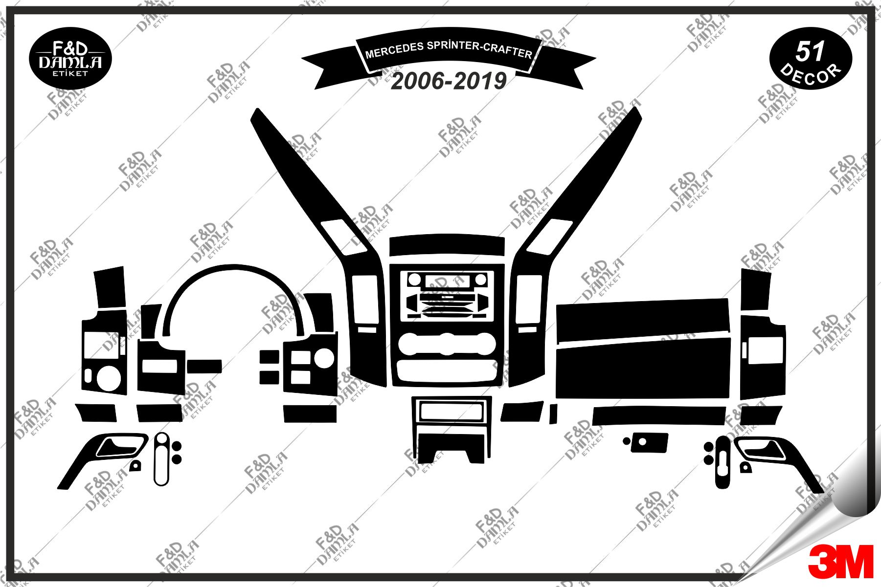 Mercedes Sprinter Grafter 2015 Full Set Maun Kaplama