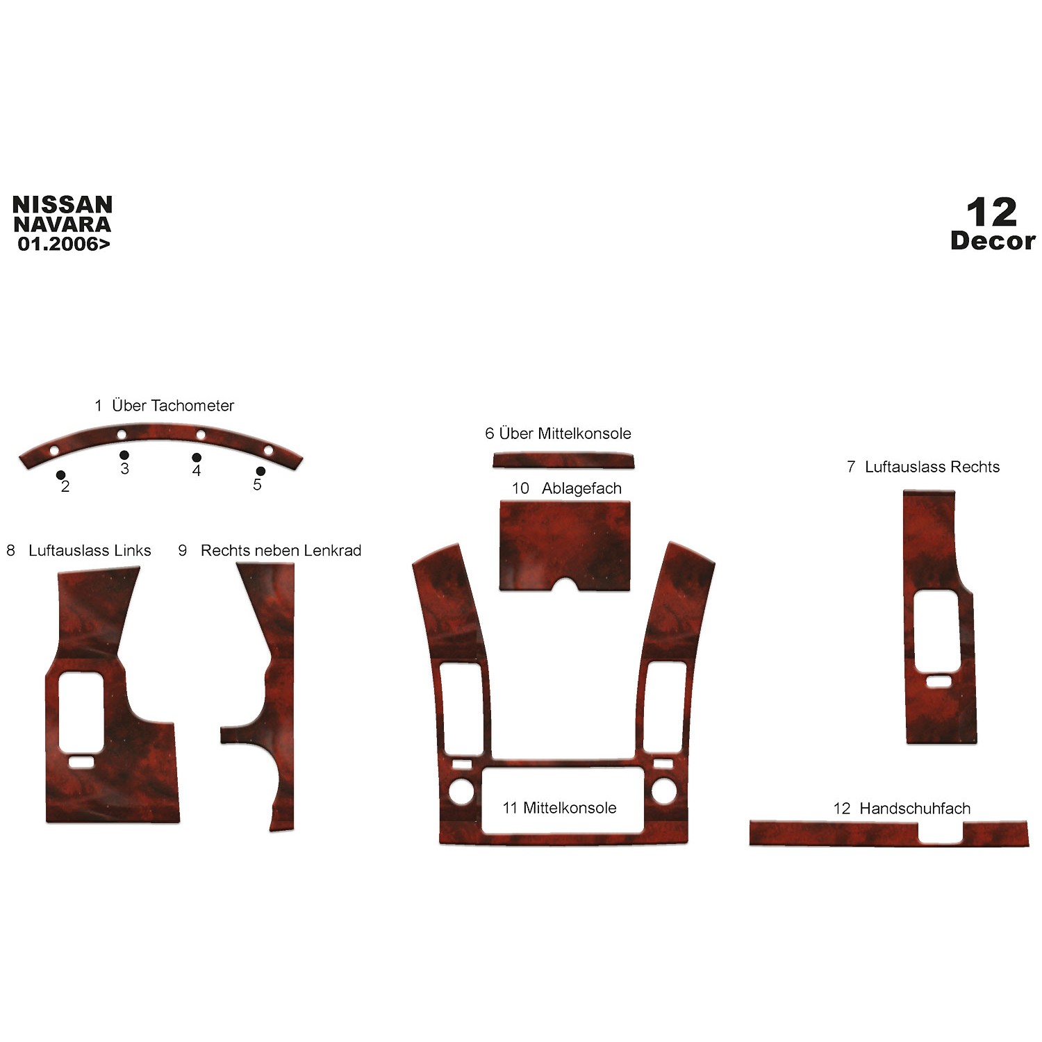 Nissan Navara Torpido Kaplama 12 2006 2010