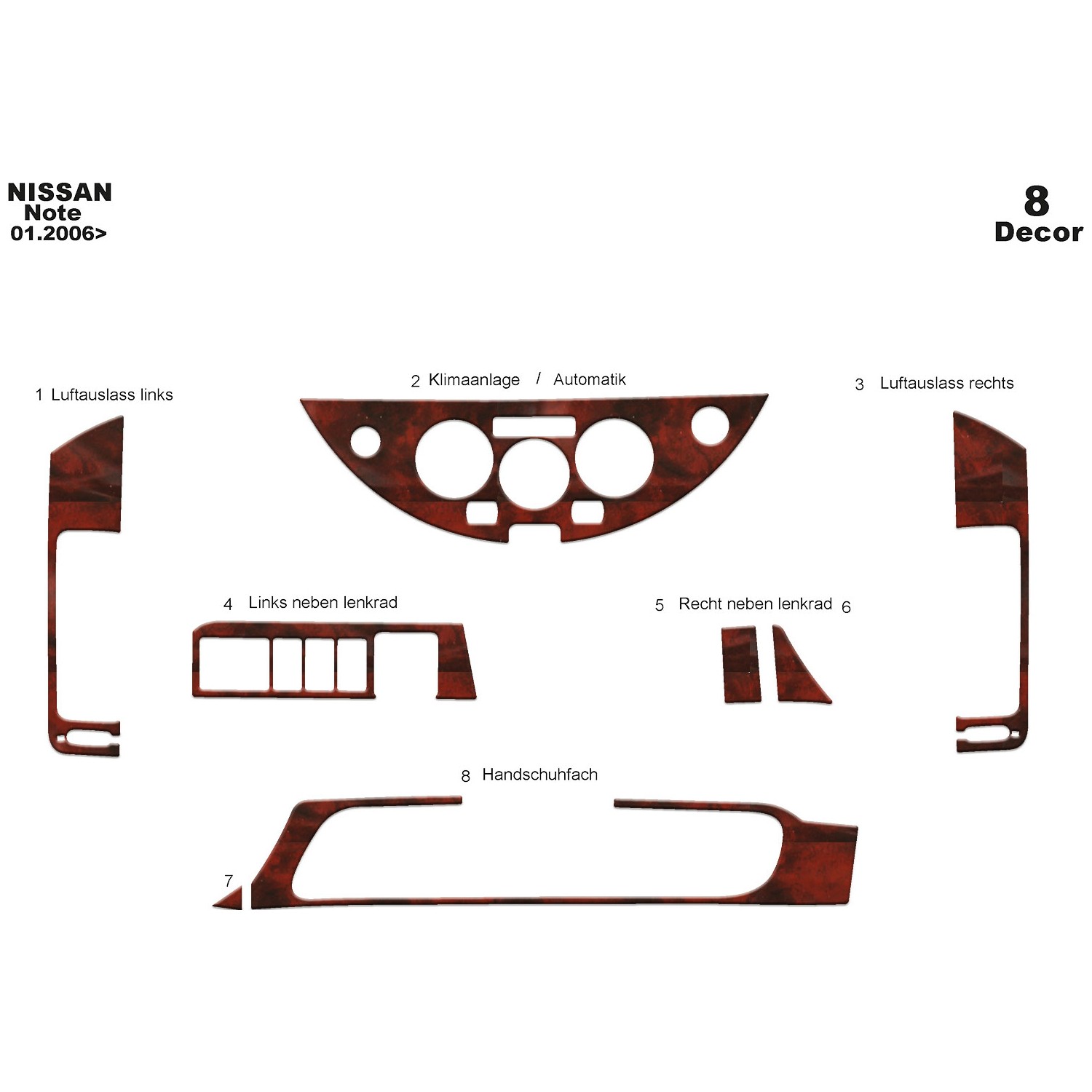 Nissan Note Torpido Kaplama 8 2006 2011