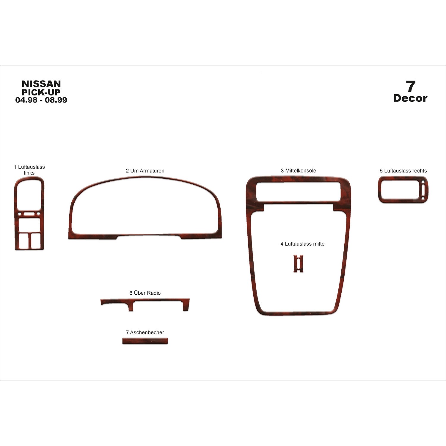 Nissan Pick Up Torpido Kaplama 7 1998 1999