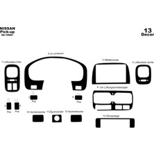 Nissan Pick Up Skystar Torpido Kaplama 13 P 1999 2006