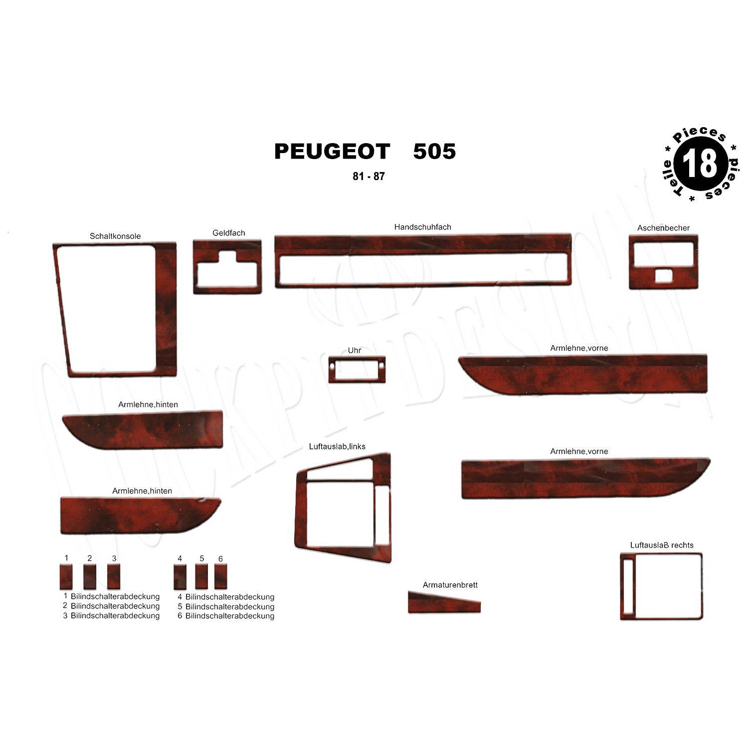 Peugeot 505 Torpido Kaplama 18 1981 1987
