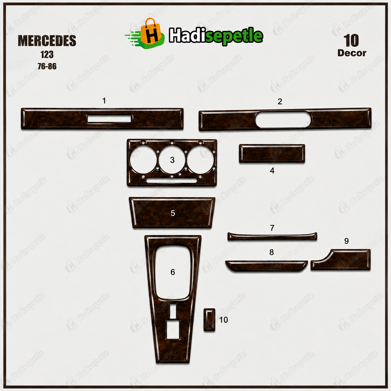 Mercedes 123 Torpido Kaplama 10 1976 1986