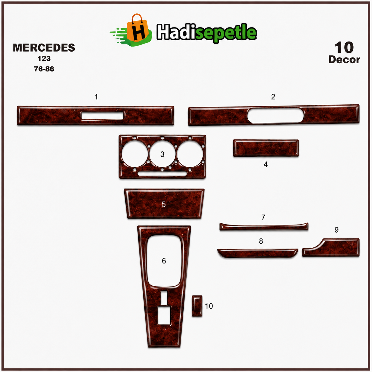 Mercedes 123 Torpido Kaplama 10 1976 1986