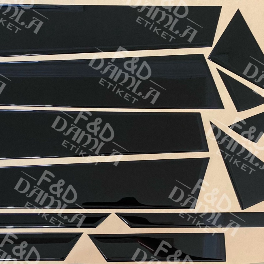 Hyundai Tucson 2015 - 2020 Kapı Direği Kaplama Piano Black Renk