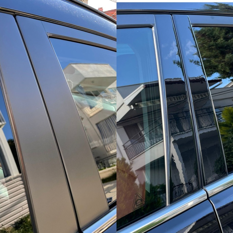 Hyundai Tucson 2015 - 2020 Kapı Direği Kaplama Piano Black Renk
