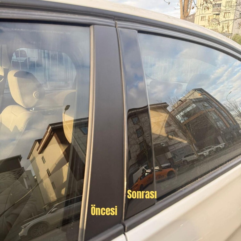 Bmw F30 2011 2017 Özel Piano Black Parlak Siyah Kapı Direkleri