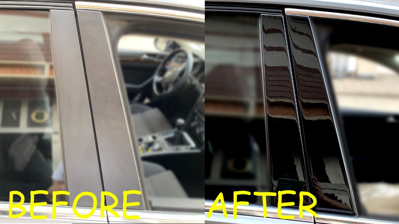 Volkswagen Passat B8 B8.5 Kapı Direği Kaplama Piano Black Renk Özel Dizayn