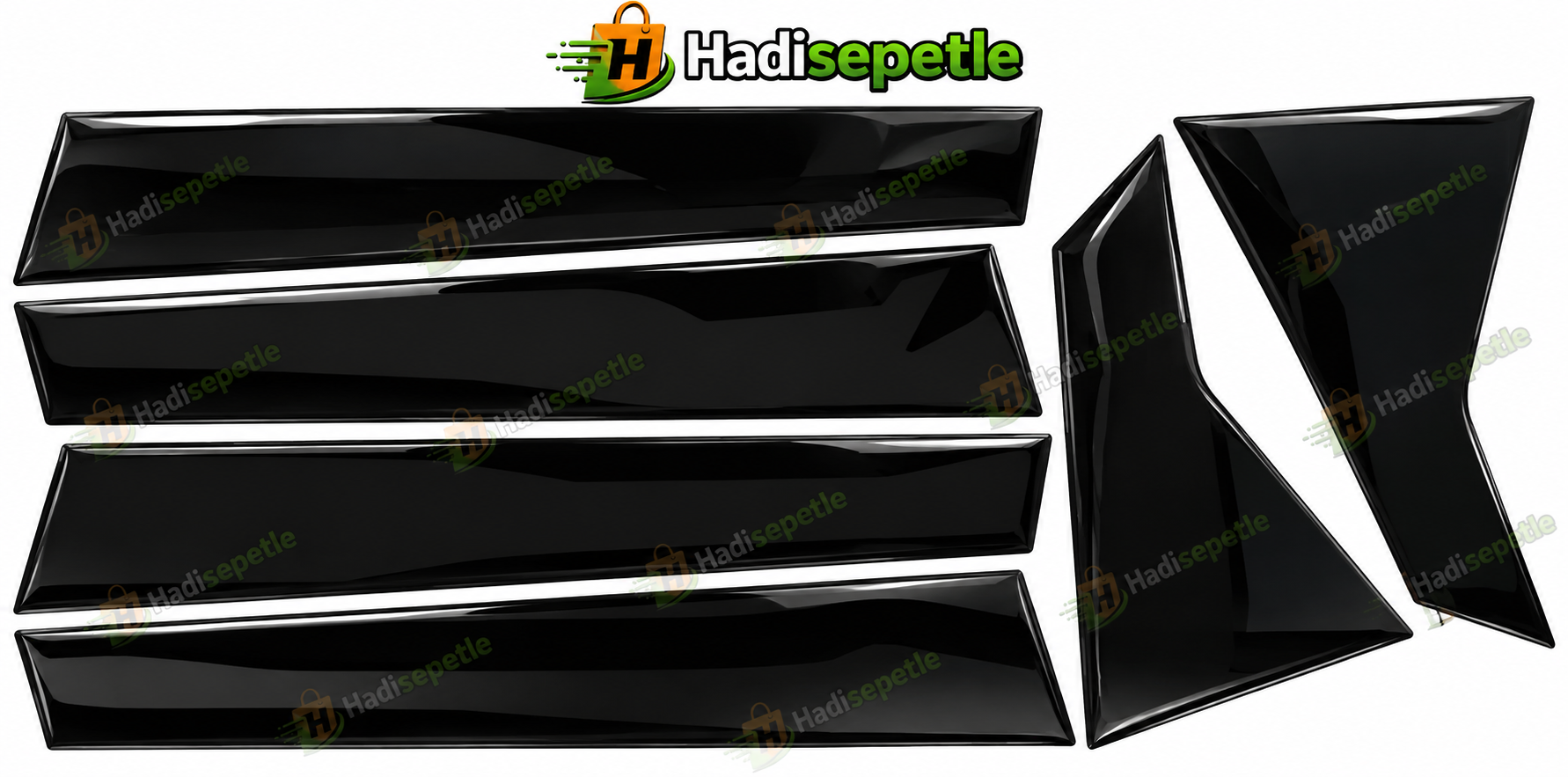 Honda Civic FC5  2015 - 2020 Kapı Direği PianoBlack Kaplama  Parlak Siyah Özel Dizayn