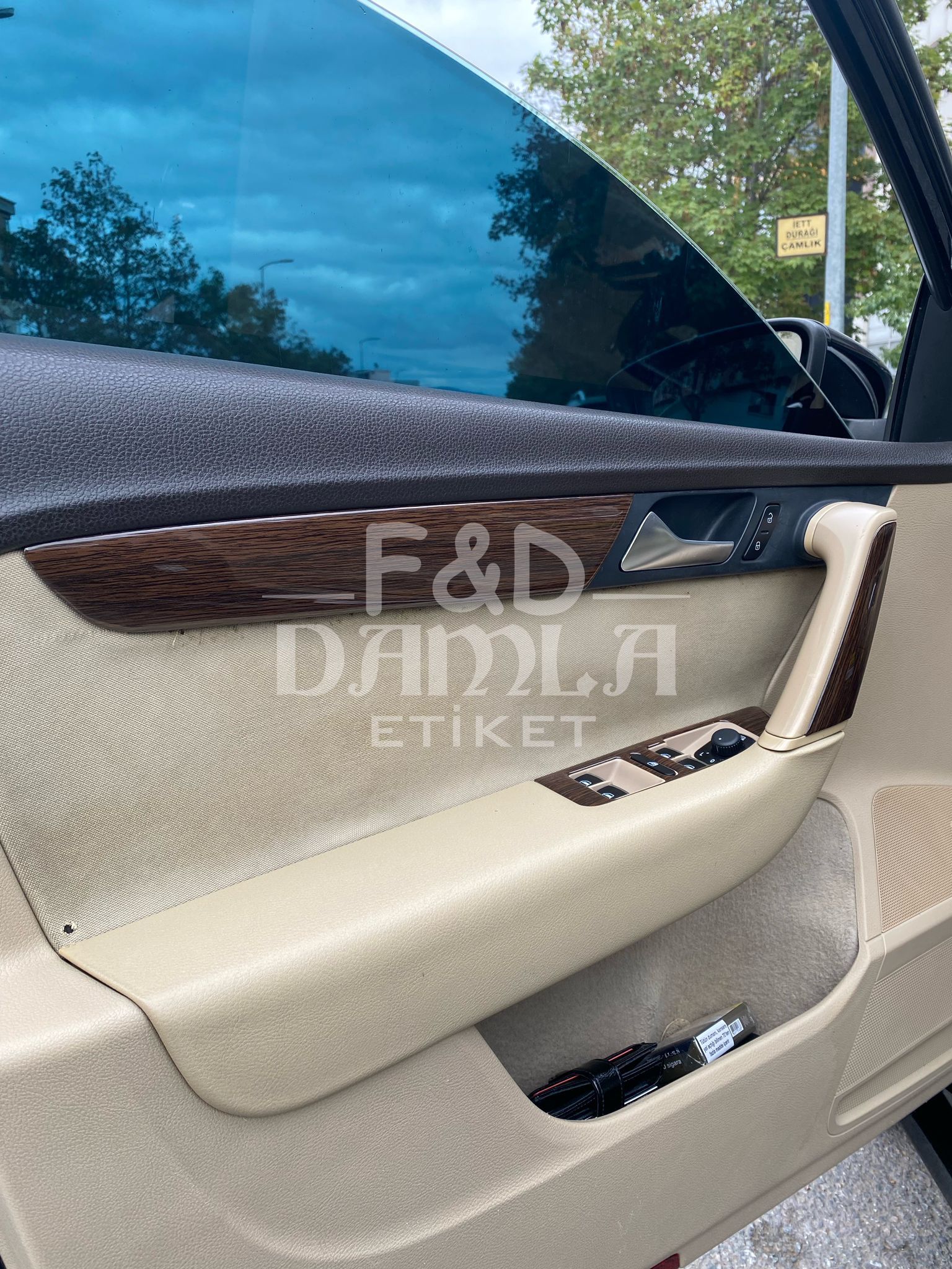 Volkswagen Passat B7 Piano Black Koyu Meşe Maun Kaplama