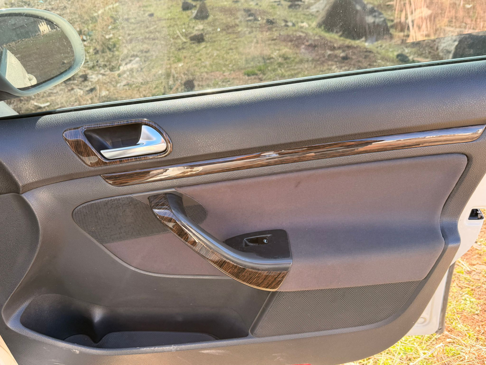 Volkswagen Golf 5 Jetta 2003-2008 Koyu Meşe Torpido Konsol Trim Göğüs Maun Kaplama Full Set