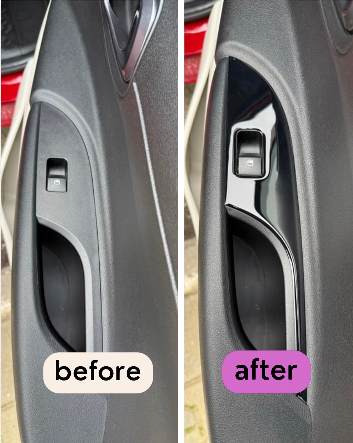 Hyundai Bayon Kapı Direkleri ve Kapı Cam Açma Yerleri Piano Black Maun Kaplama