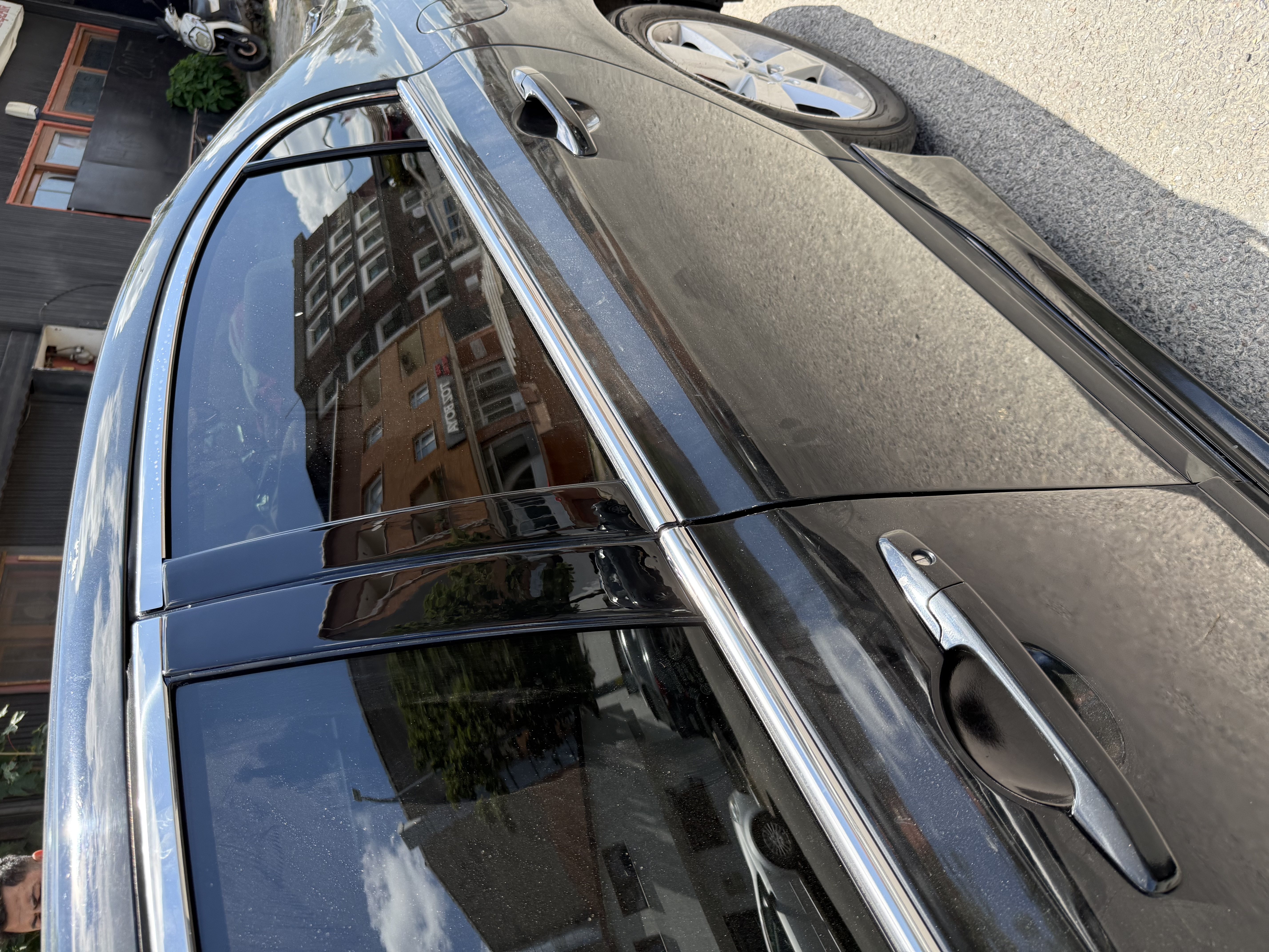 Honda Civic FD6 2006 2012 Piano Black ( Parlak Siyah ) Kapı Direkleri Maun Kaplama