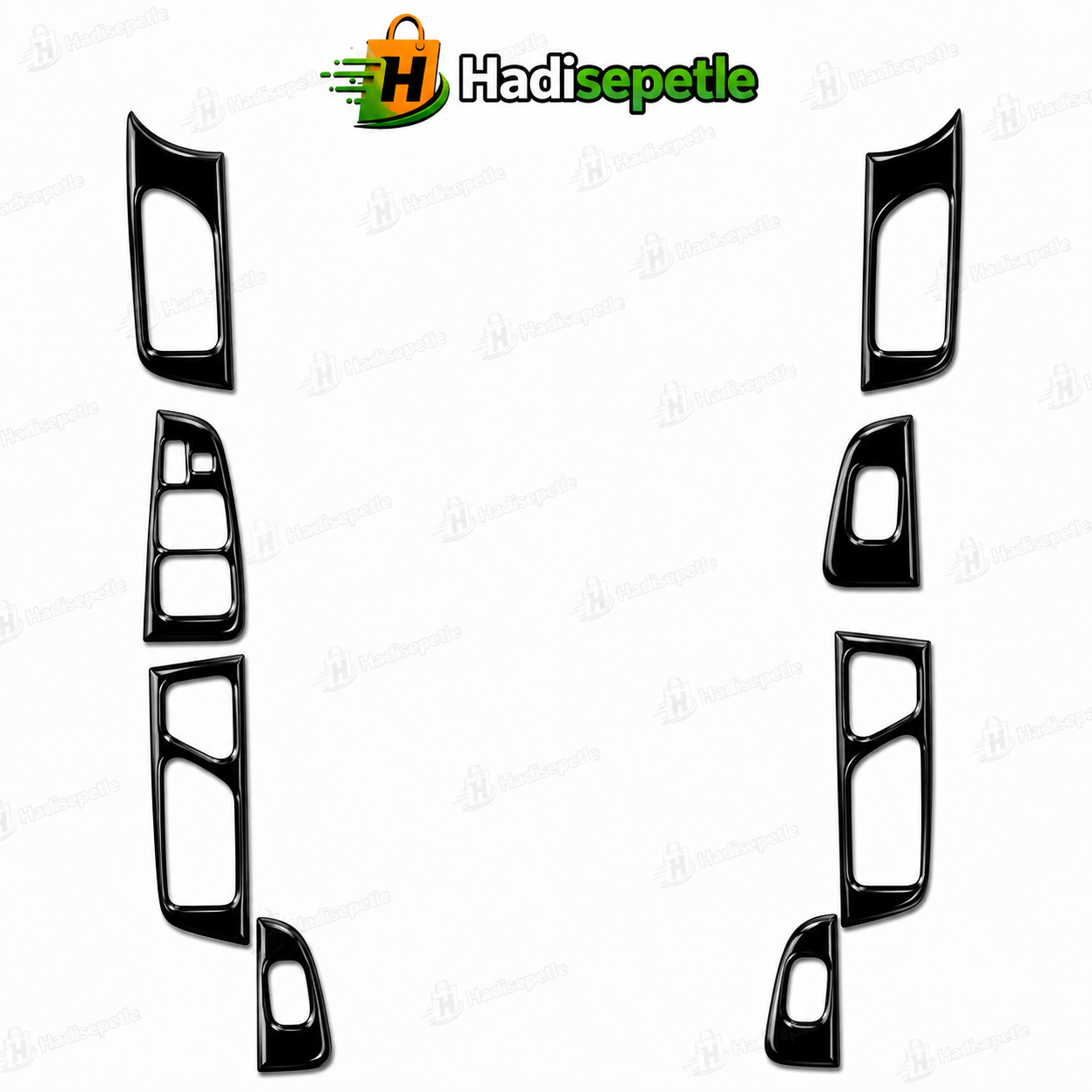 Toyota Avensis 2004-2005 Kapı  Cam Açma Yerleri Piano Black Parlak Siyah Maun Kaplama