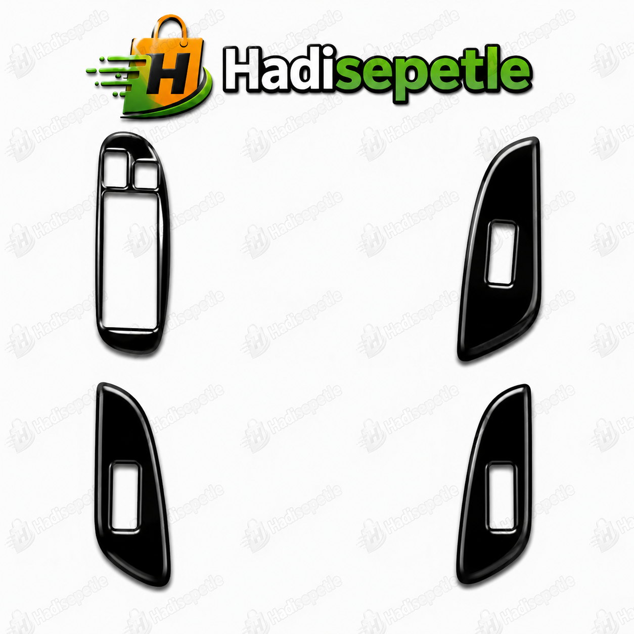 Nissan Sunny Almera 2003-2008 Kapı  Cam Açma Yerleri Piano Black Parlak Siyah Maun Kaplama