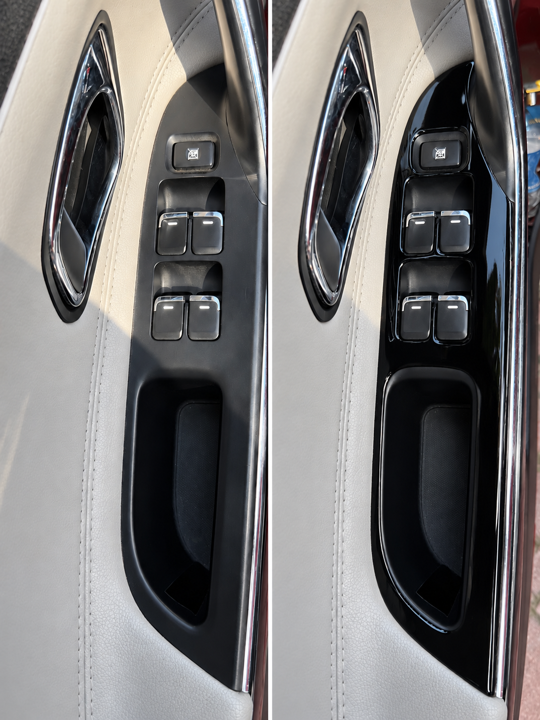 Kia Ceed 2012 - 2017 Cam Açma Yerleri Piano Black Parlak Siyah  Maun Kaplama