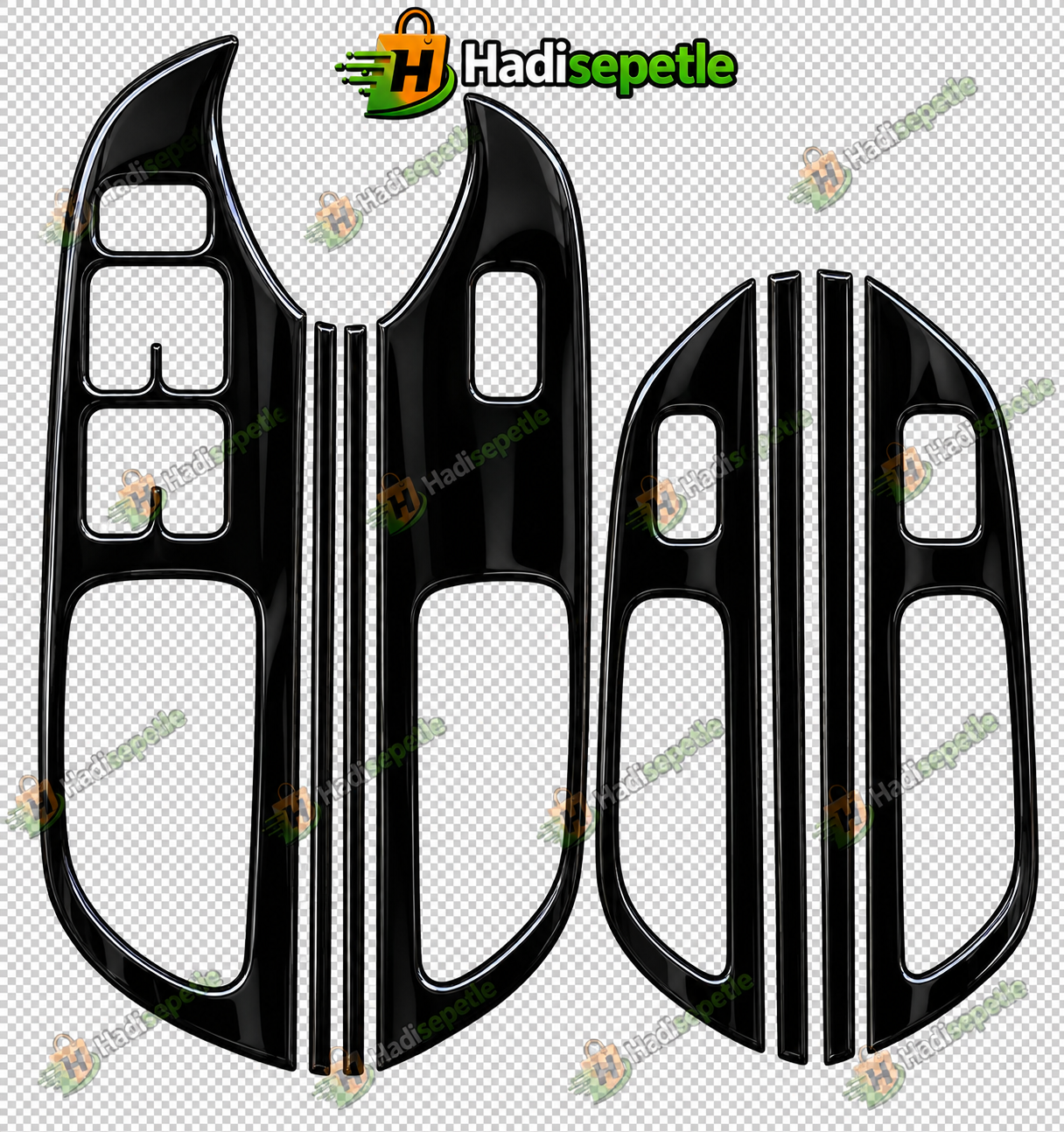 Kia Ceed 2012 - 2017 Cam Açma Yerleri Piano Black Parlak Siyah  Maun Kaplama