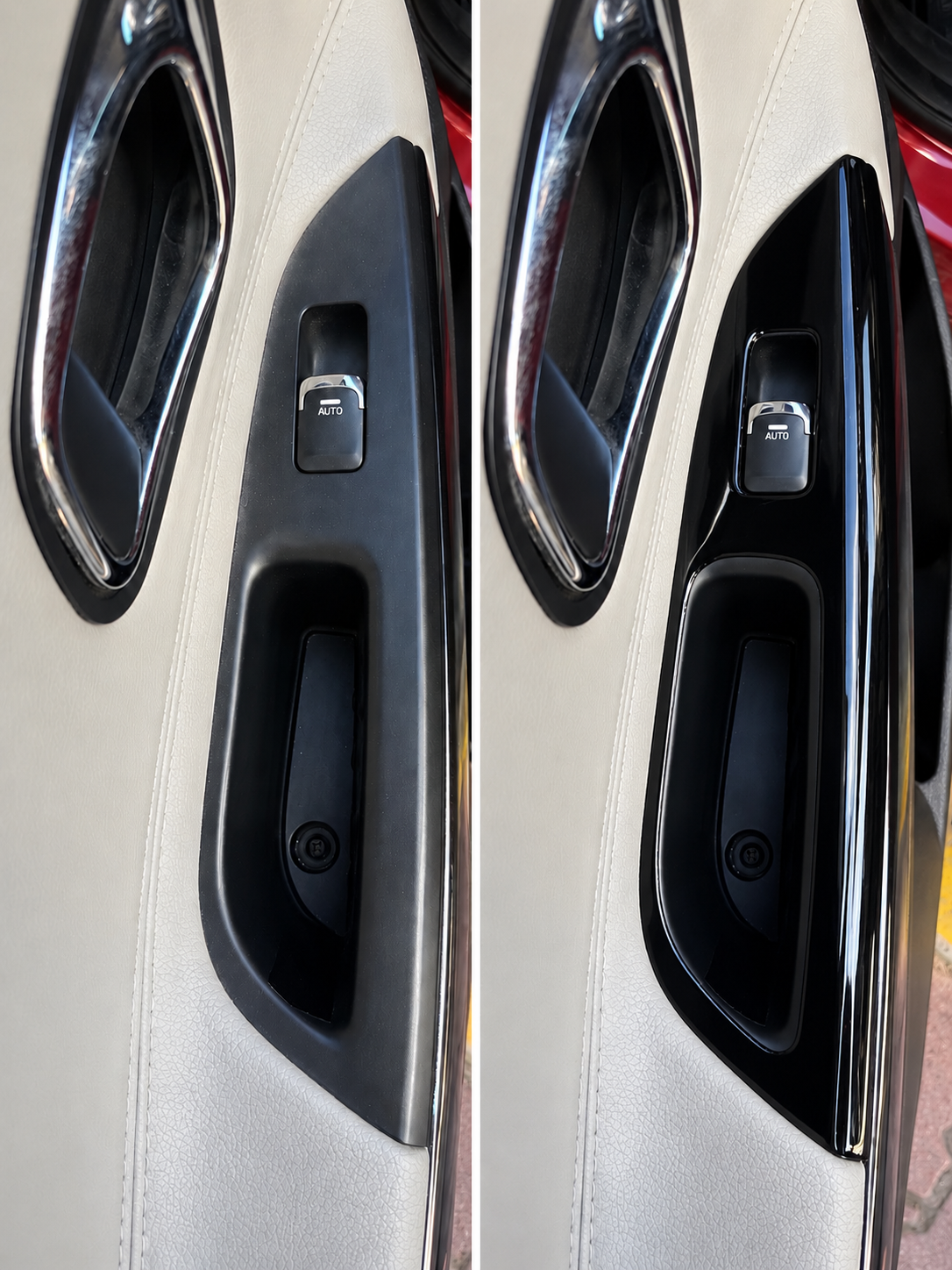 Kia Ceed 2012 - 2017 Cam Açma Yerleri Piano Black Parlak Siyah  Maun Kaplama