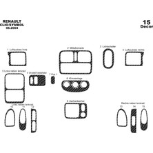 Renault Clio Symbol Torpido Kaplama 15 2004 2008