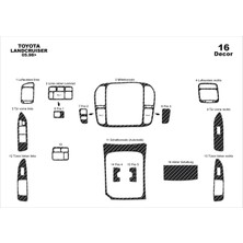 Toyota Land Cruiser Torpido Kaplama 16 1998 2003