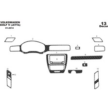 Volkswagen Jetta Torpido Kaplama 13 2013