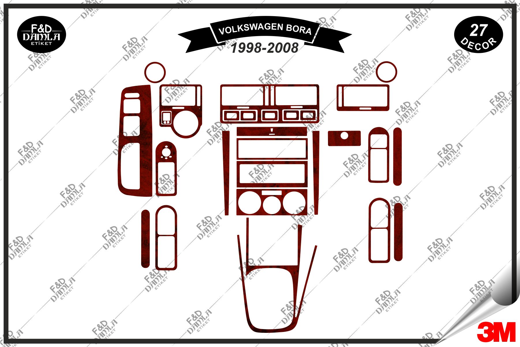 Volkswagen Bora maun kaplama